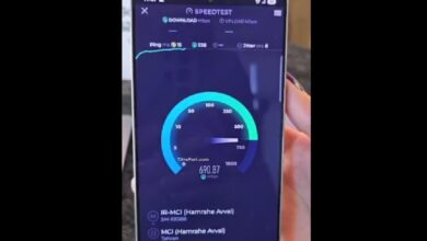 تست سرعت اينترنت 5G با S25 Ultra در ايران