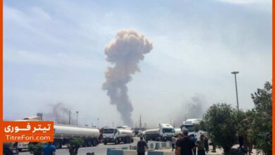 بندر شهید رجایی دوباره آتش گرفت + فیلم آتش سوزی
