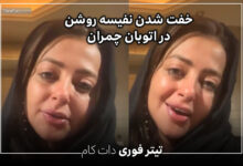 خفت شدن نفیسه روشن در اتوبان چمران + فیلم
