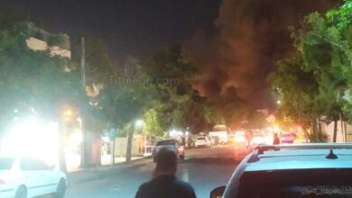 آتش سوزی در پاساژ قائم خیابان 17 شهریور مشهد + فیلم